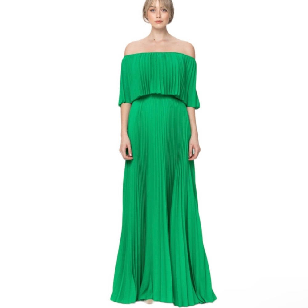 The Clothing Company Strapless Pleated Maxi Dress